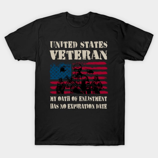 United States Veteran Oath T-Shirt by Wintrly